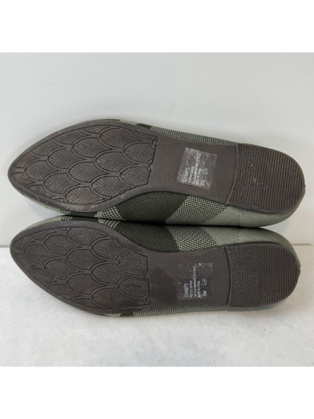 Jellypop Camo Ballet Flats Size 8M Green Memory Foam Slip-On Womens Shoes - Picture 6 of 12